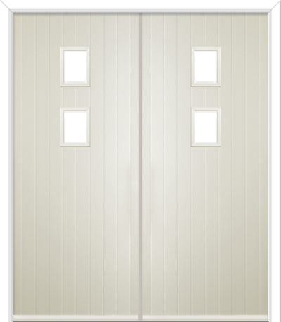 Wellow 2 Composite French Doors Cream
