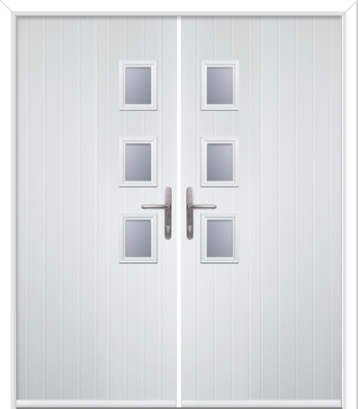 Wellow 3 Handle Composite French Doors