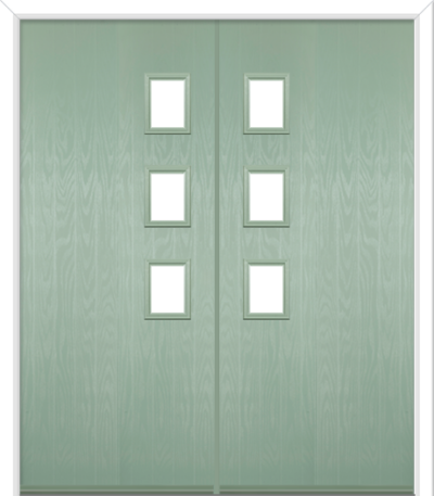 Wellow 3 Handle Composite French Doors Chartwell