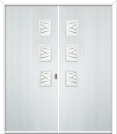 Wellow 3 Handle Composite French Doors Richmond