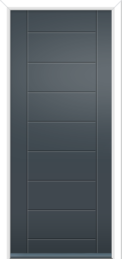 Abbey Solid Composite Door Anthracite Grey