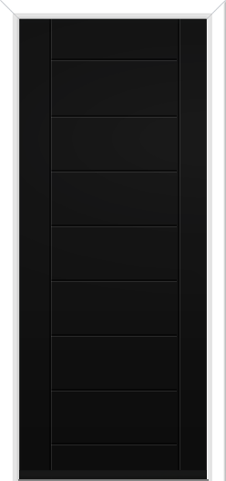 Abbey Solid Composite Door Midnight Black