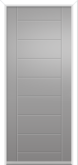 Abbey Solid Composite Door Silver Grey