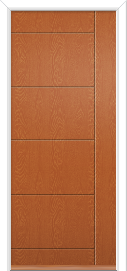 Carsington Solid Composite Door Golden Oak