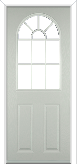 Caunton Grill Composite Door Agate Grey