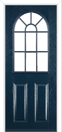 Caunton Grill Composite Door Blue