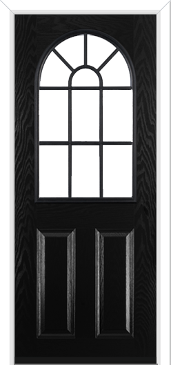 Caunton Grill Composite Door Midnight Black