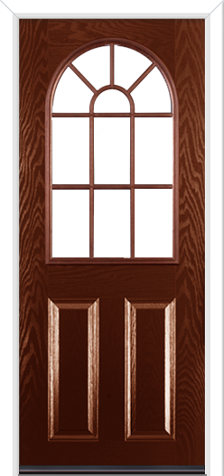 Caunton Grill Composite Door Rosewood