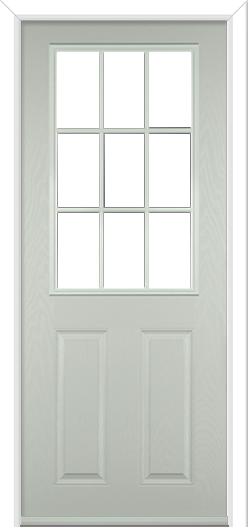 Clumber Grill Composite Door Pebble Grey