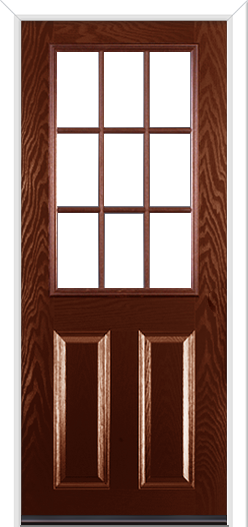 Clumber Grill Composite Door Rosewood