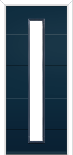 Cromford Long Composite Door Blue