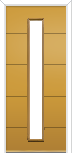 Cromford Long Composite Door Irish Oak