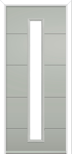 Cromford Long Composite Door Pebble Grey