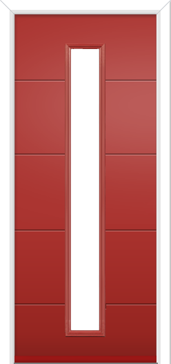 Cromford Long Composite Door Red