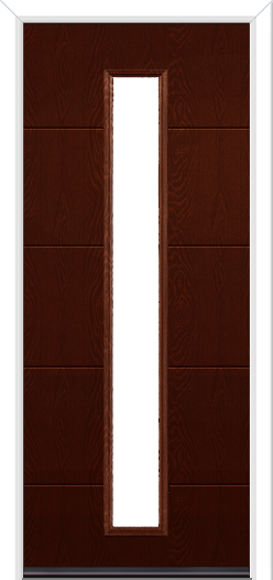 Cromford Long Composite Door Rosewood