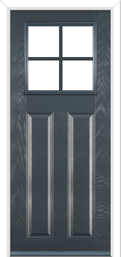 Lindrick Crucifix Composite Door Anthracite Grey