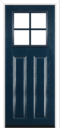 Lindrick Crucifix Composite Door Blue