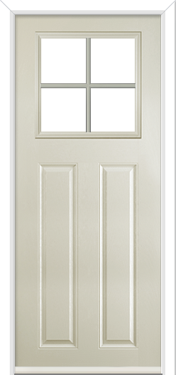 Lindrick Crucifix Composite Door Cream
