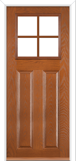 Lindrick Crucifix Composite Door Golden Oak