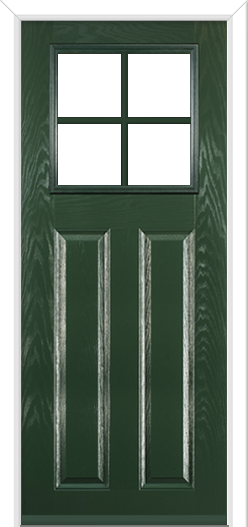 Lindrick Crucifix Composite Door Green