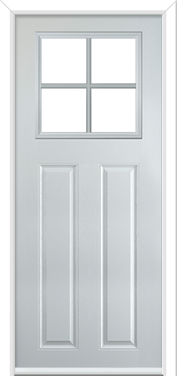 Lindrick Crucifix Composite Door White