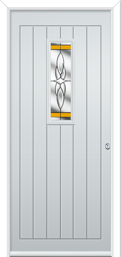Newstead 1 Composite Door Clear Crystal Harmony Yellow