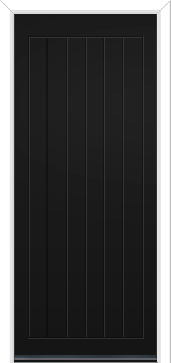 Newstead Solid Composite Door Black Brown