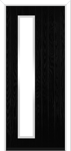 Urban Halam Hinge Composite Door Midnight Black