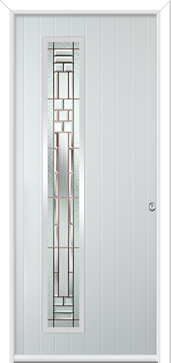 Urban Halam Hinge Composite Door New Orleans Rose Gold