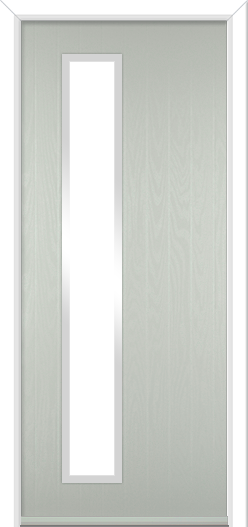 Urban Halam Hinge Composite Door Pebble Grey