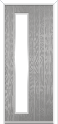 Urban Halam Hinge Composite Door Silver Grey