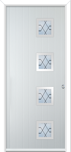 Urban Wellow 4 handle Composite Door 9mm Diamond Lead
