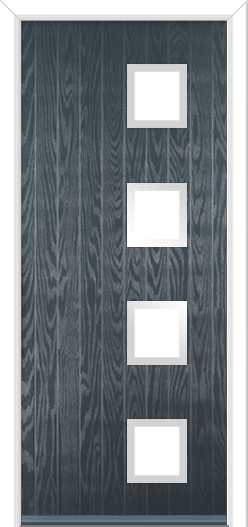 Urban Wellow 4 handle Composite Door Anthracite Grey