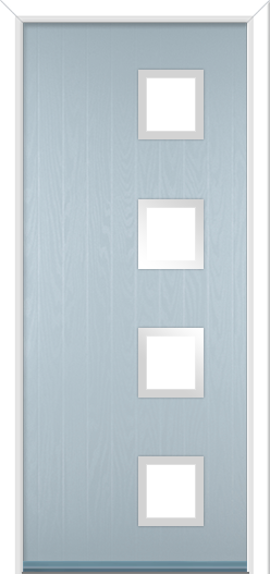 Urban Wellow 4 handle Composite Door Duck Egg