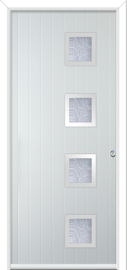 Urban Wellow 4 handle Composite Door Everglade