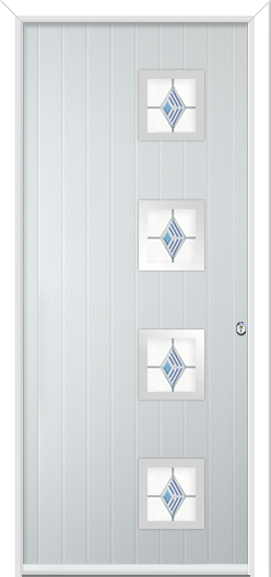 Urban Wellow 4 handle Composite Door Fusion Fusion Blue