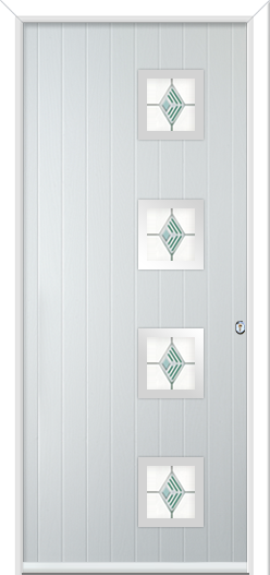 Urban Wellow 4 handle Composite Door Fusion Fusion Green