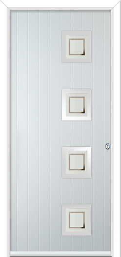 Urban Wellow 4 handle Composite Door Victorian Border
