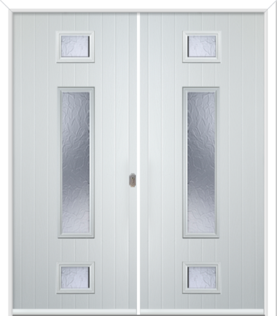 Wellow 3 Long Composite French Doors Autumn