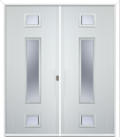 Wellow 3 Long Composite French Doors Chantilly