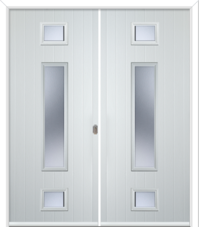 Wellow 3 Long Composite French Doors Pelerine