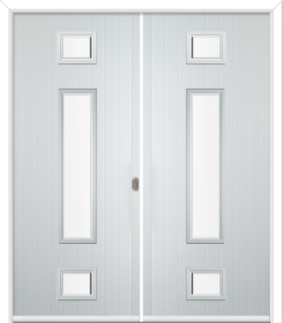 Wellow 3 Long Composite French Doors Satin