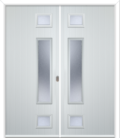 Wellow 3 Long Handle Composite French Doors Florielle