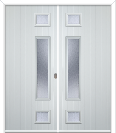 Wellow 3 Long Handle Composite French Doors Mayflower