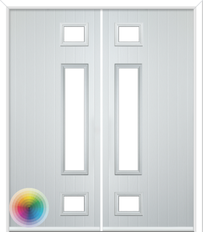 Wellow 3 Long Handle Composite French Doors Special RAL