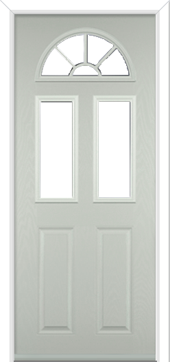 Minster 3 Sunburst Composite Door Agate Grey