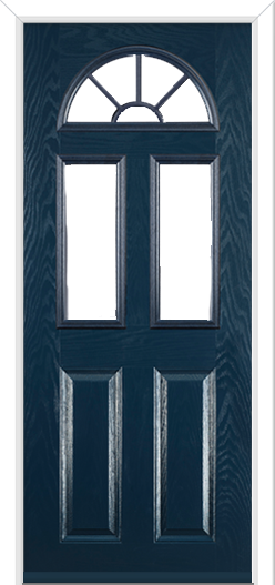 Minster 3 Sunburst Composite Door Blue