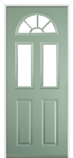 Minster 3 Sunburst Composite Door Chartwell