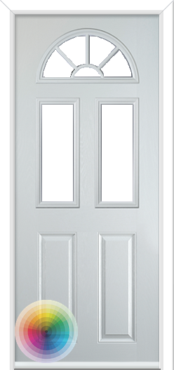 Minster 3 Sunburst Composite Door Special RAL