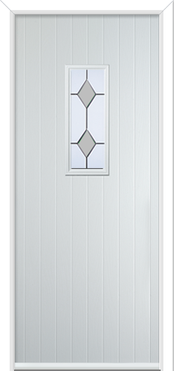 Normanton Composite Door Coloured Diamonds Grey